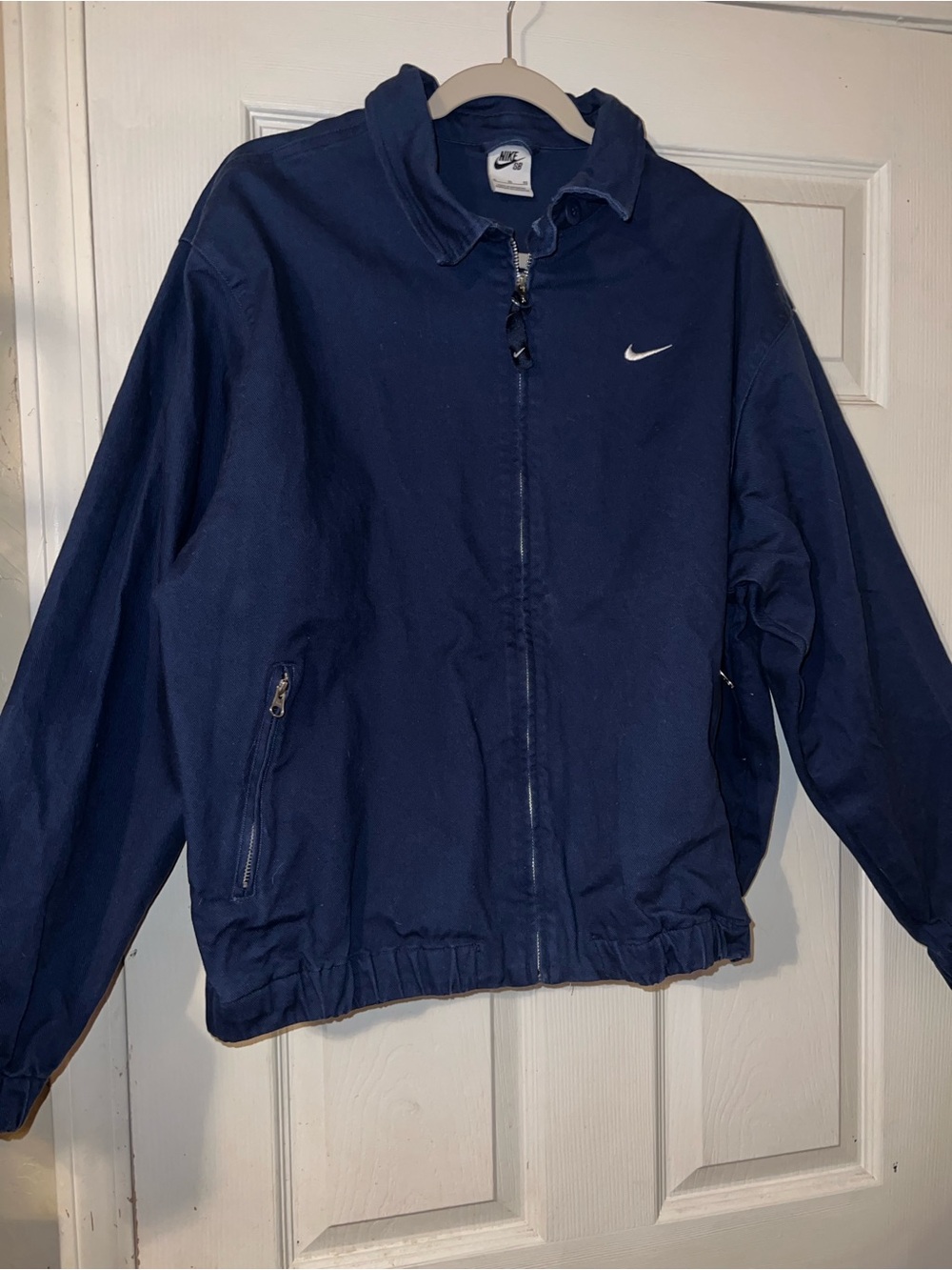 Nike sb Navy Blue Full Zip skate Jacket men size XL